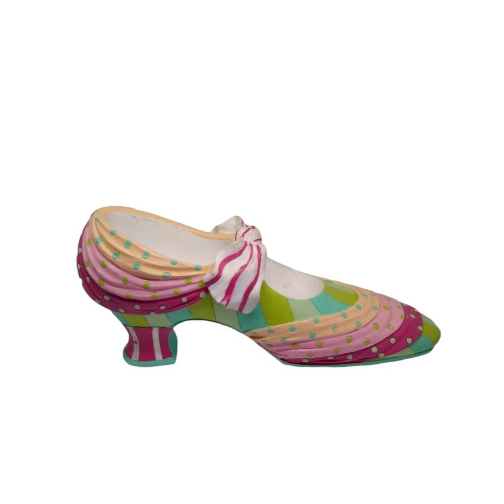 Vintage SHANNON MCGRAW SHOE TRINKET HOLDER TWO'S COMPANY -Heavy